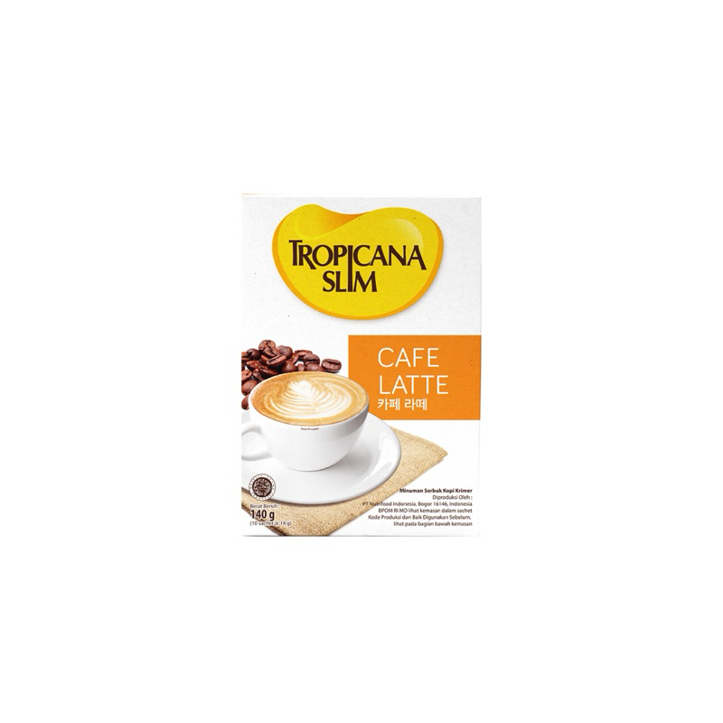 

Tropicana Slim Minuman Cafe Latte 10 x 14g