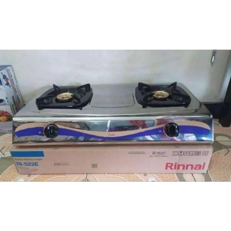 Kompor Gas Rinnai 522E / Kompor gas Rinnai 2 Tungku / Kompor gas Rinnai