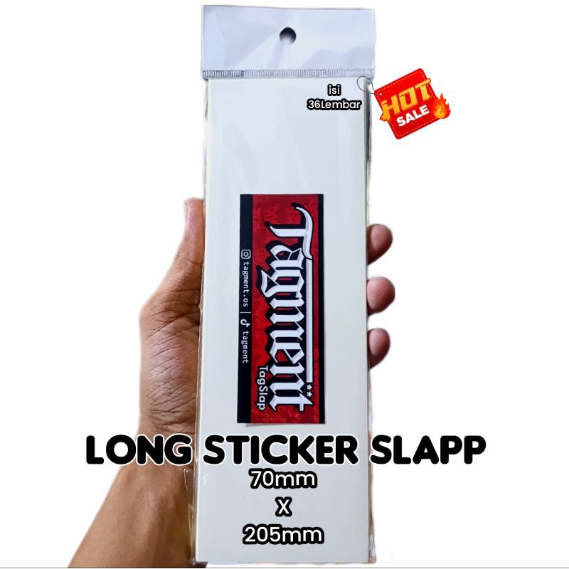 

Tagment Long Stiker blank Graffiti ukuran 70mm x 205mm isi 36Lembar Sticker Graffiti
