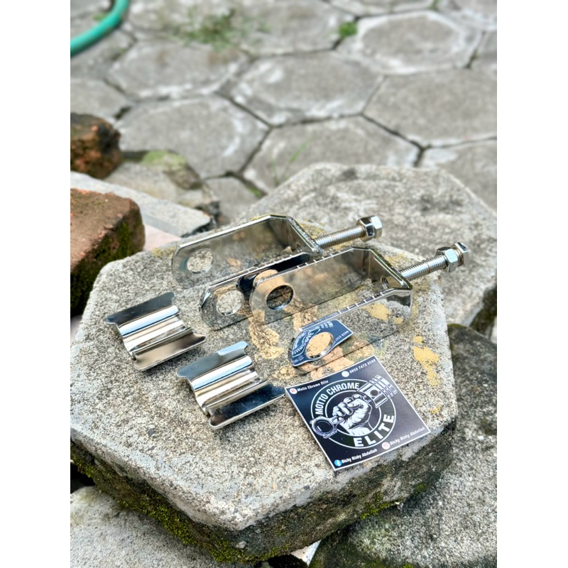 [SUDAH CHROME] Anting / Setelan Rantai Arm Swingarm Honda GL PRO MAX GLPRO MEGAPRO