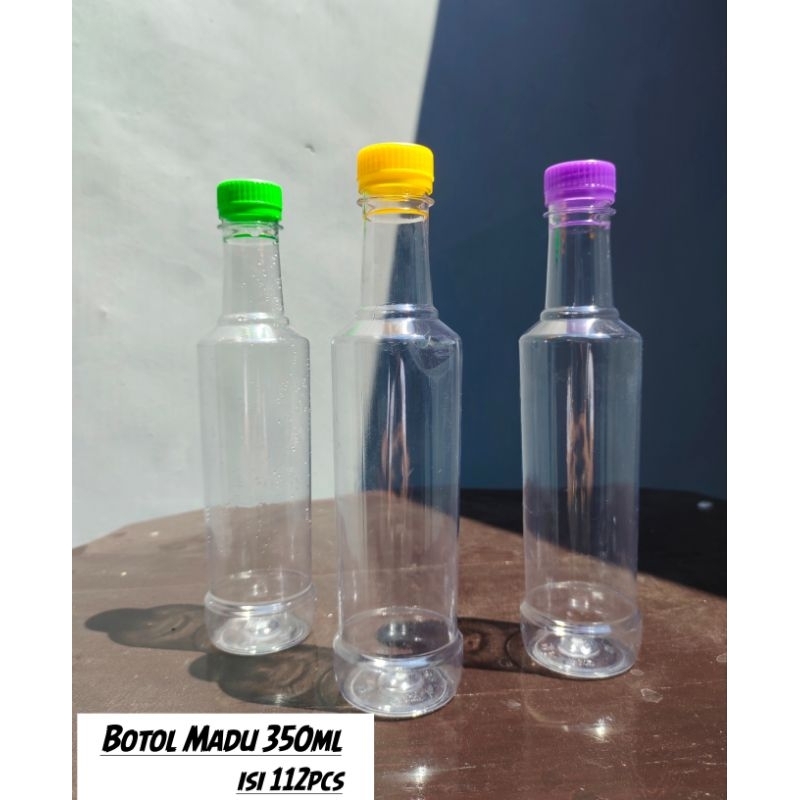 BOTOL MADU 350 ML LN/ Botol TERMURAH 350ML/ PAKET ISI 30 PCS + TUTUP DAN SUDAH TERMASUK BIAYA PACKIN