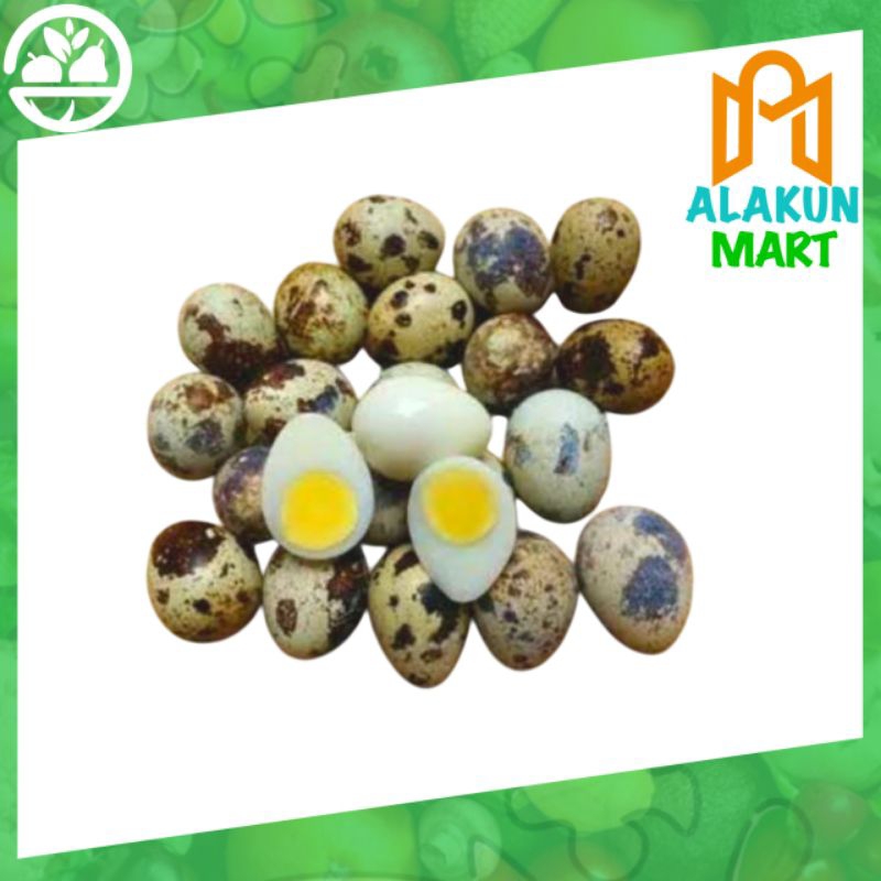 

Telur puyuh matang rebus fresh pack 10 pcs - bahan dapur olahan makanan sayuran alakunmart bogor