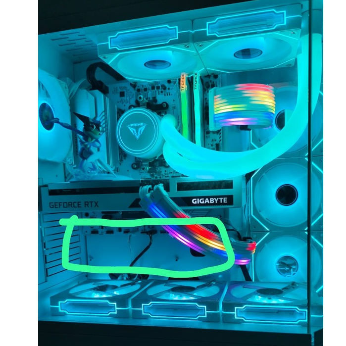 COVER PLAT ARGB VARIASI BAWAH MOTHERBOARD PC GAMING CUSTOM