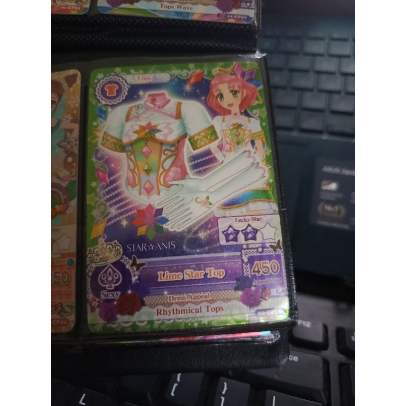 Aikatsu Card Star Anis Lime Star Top