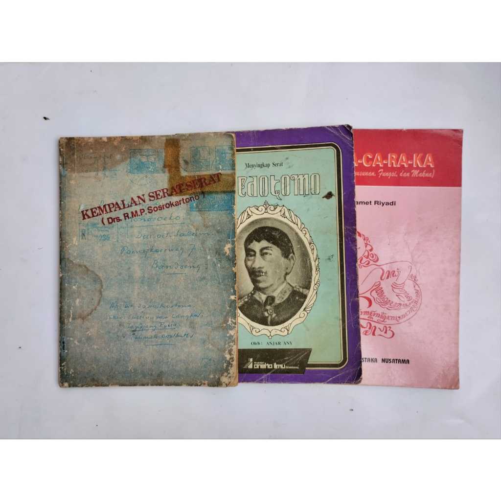 BUKU LAWAS: KEMPALAN SERAT-SERAT R.M.P SOSROKARTONO | MENYINGKAP SERAT WEDOTOMO | HANACARAKA HA-NA-C