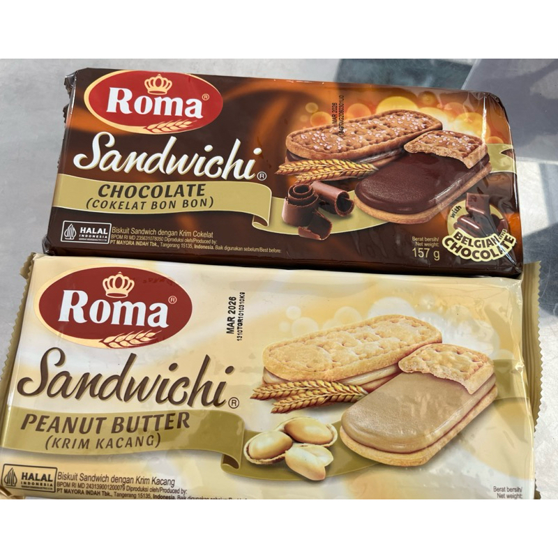 

Roma sandwich 157gr rasa chocolate & peanut butter