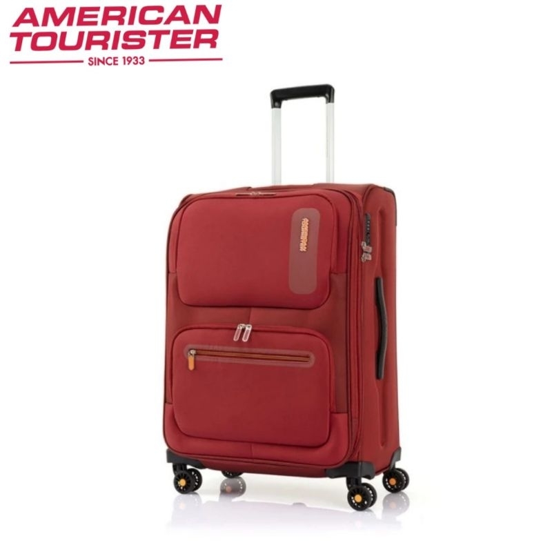 American Tourister Maxwell Koper Softcase Medium 25 Inch - Red