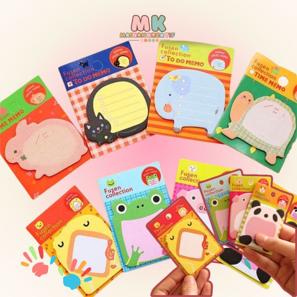 

MK604 T&Y Sticky Notes Motif Hewan Tempelan Kertas Catatan Memo Note Karakter Animal Mini Book Karakter Binatang Lucu