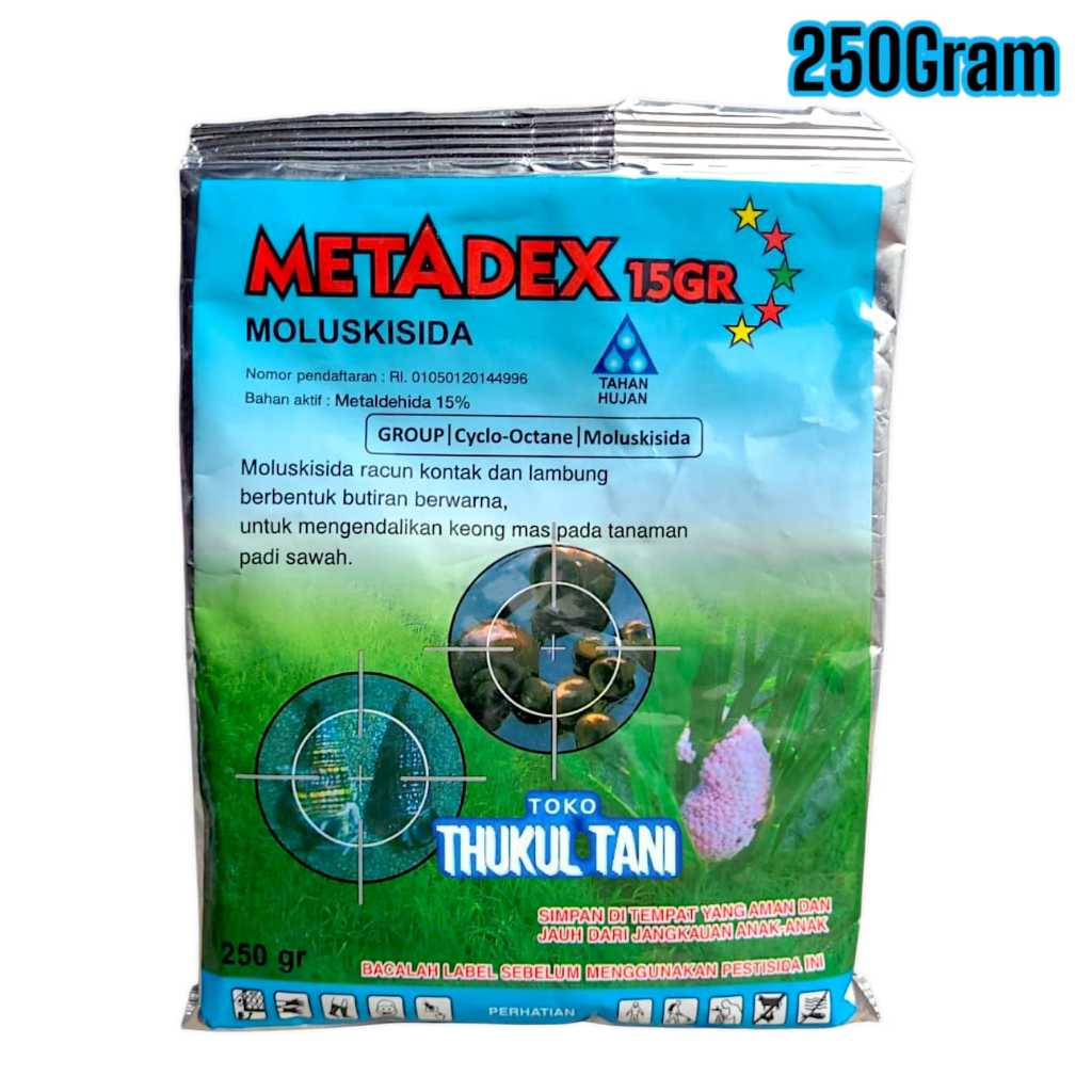 Obat Keong Metadex 250gram Moluskisida Racun Pembasmi Hama Siput Sawah Mas Ampuh Butiran Tabur