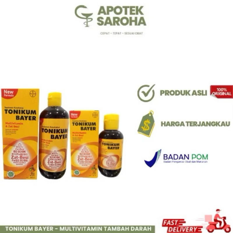 TONIKUM BAYER | VITAMIN PENAMBAH DARAH
