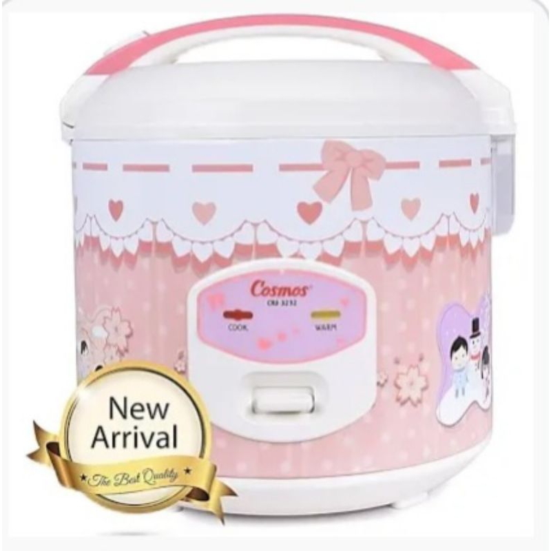 Cosmos Penanak Nasi Serbaguna CRJ-3232 Panci Anti Lengket Ukurannya 2 Liter