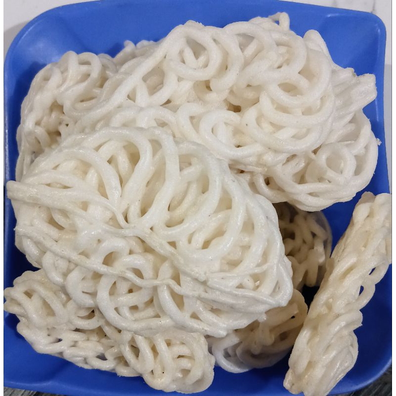 

Krupuk mawar lonjong mentah kemasan 1Kg