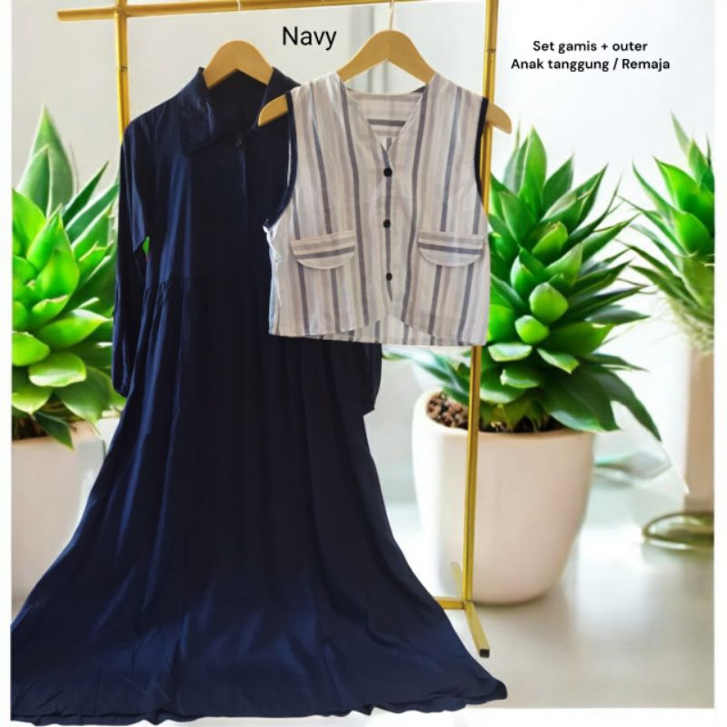 Gamis Set Rompi Anak Tanggung