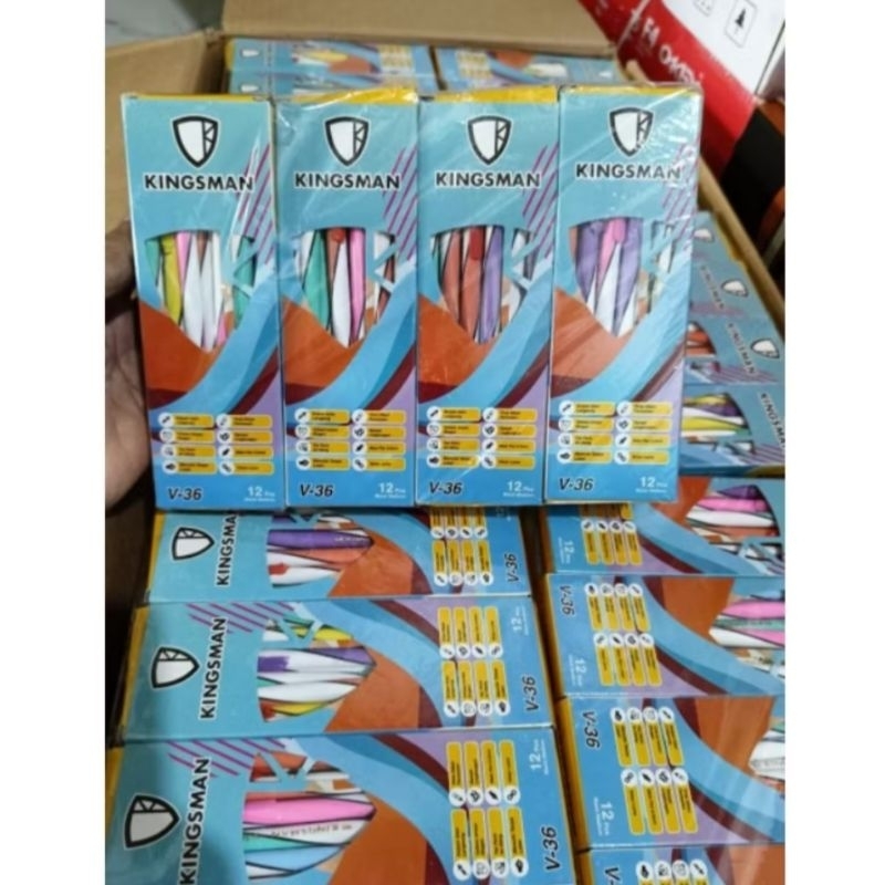 

Bolpoin Pen Murah Kingsman V-36 12pcs