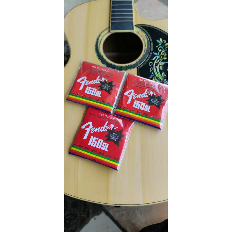 senar gitar fender akustik /elektrik original