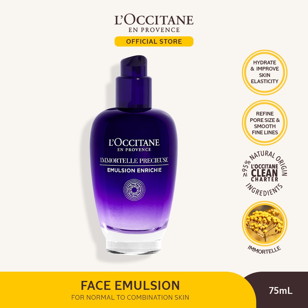 L'Occitane Immortelle Precious Enriched Emulsion 75ml - Pelembab Wajah