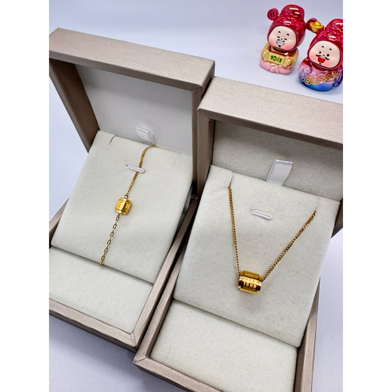 Aksesories Titanum Gelang Kalung CTF Lapis Emas 18K By Loveluna KL03