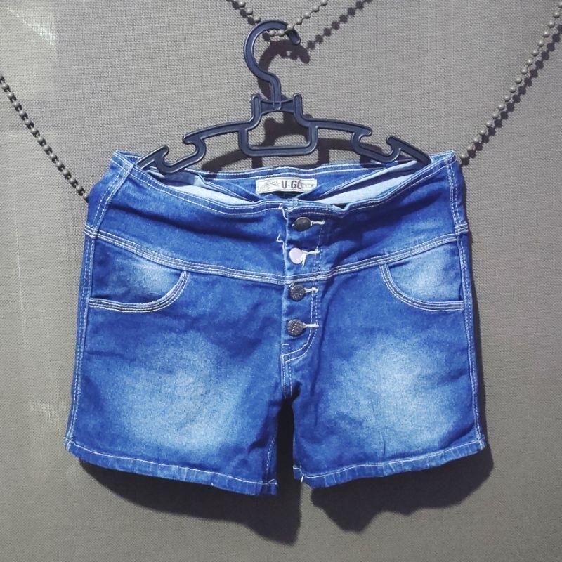 Celana pendek denim preloved second