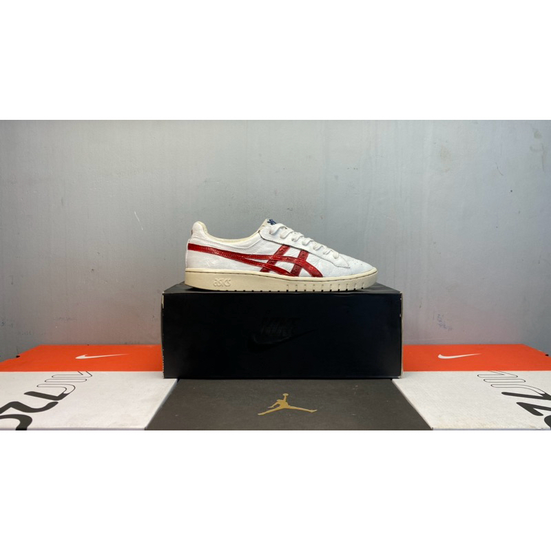 Sepatu Second Asics Gel PTG White Red Size 44 Original Guarantee 100%
