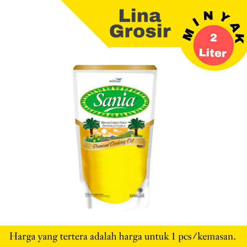 

Sania Minyak Kemasan Pouch 1 Liter / 2 Liter