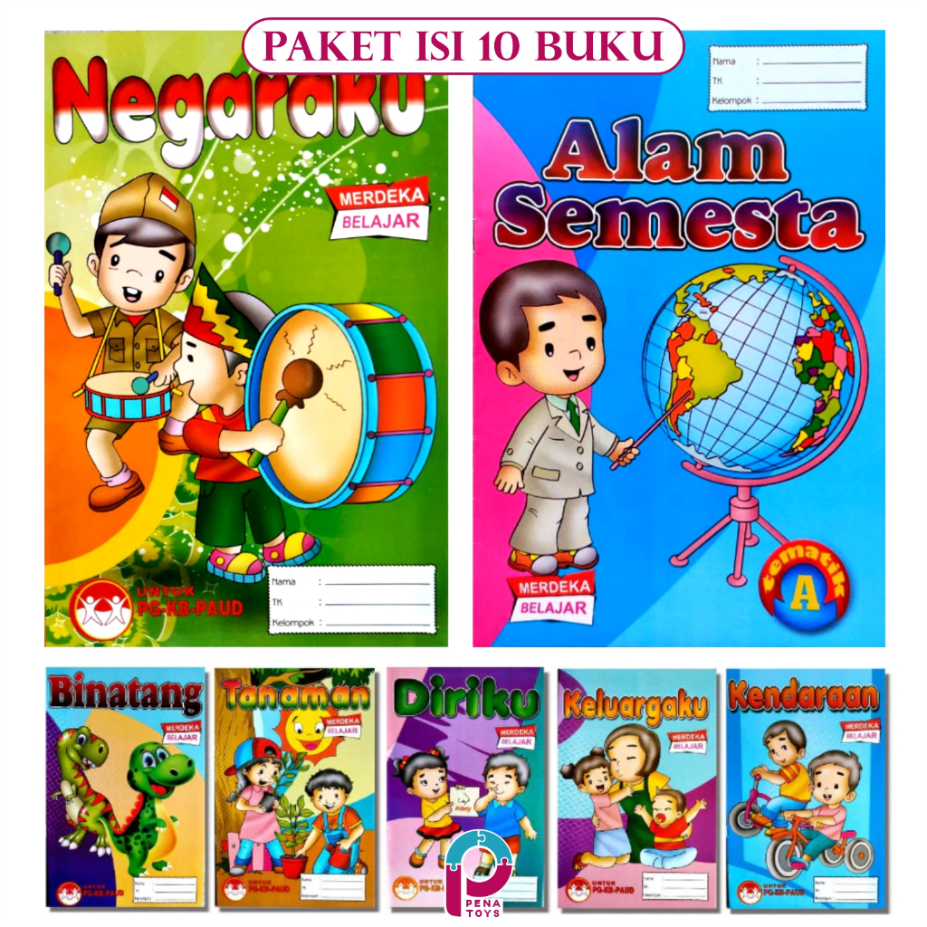 Buku Paket Tematik 10 Buku Untuk Paud-TK A dan TK B