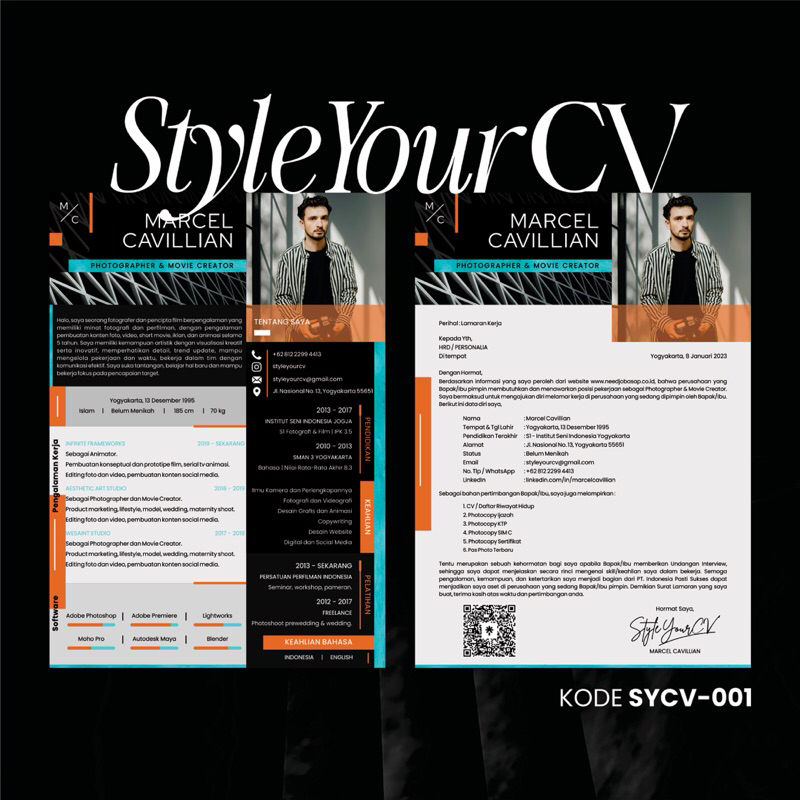

BELI 1 CV & Surat Lamaran Digital KODE SYCV-001