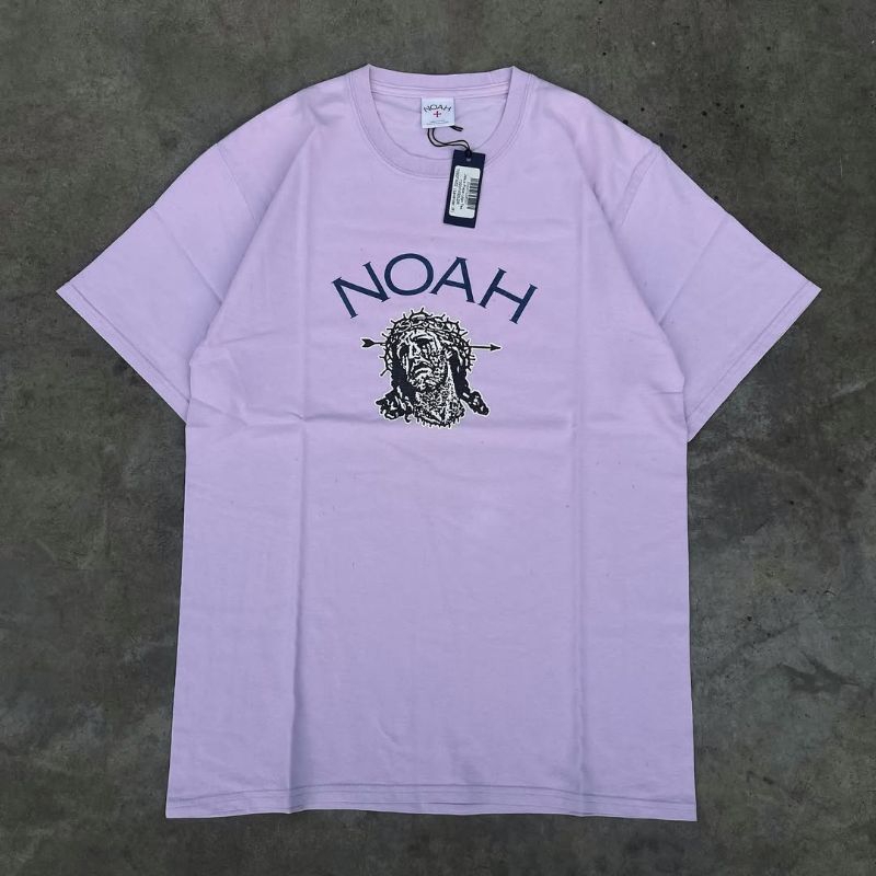 T-shirt Noah x Jesus piece Levender logo tee