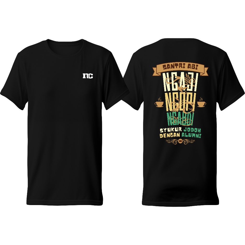 kaos anak premium laki perempuan santri islami