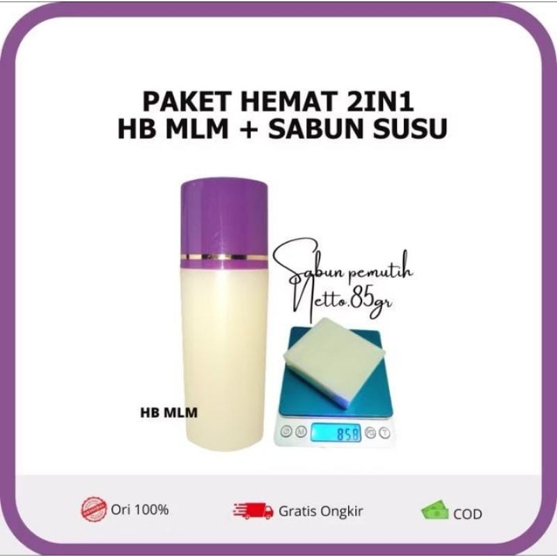 PAKET HB NIGHT TUTUP UNGU IPUNG+SABUN SUSU PEMUTIH BADAN