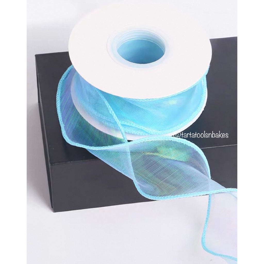

Pita Chiffon 4cm x ±9m | Pita Gelombang | Pita Ribbon Rainbow | Pita Fishtail Hologram Premium | Pita Kado