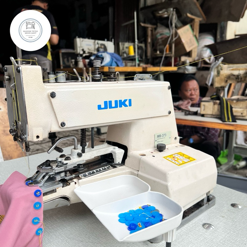 MESIN JAHIT PASANG KANCING JUKI NS-373 KANCING KEMEJA/JAMUR SECOND (BEKAS)
