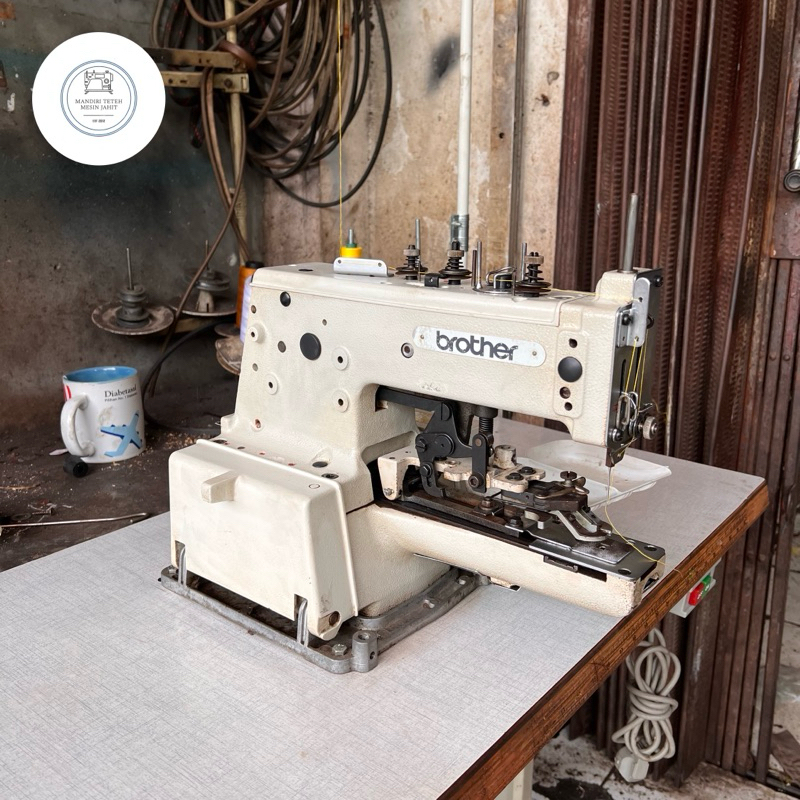 MESIN JAHIT PASANG KANCING BROTHER B-917 KANCING KEMEJA/JAMUR SECOND (BEKAS)