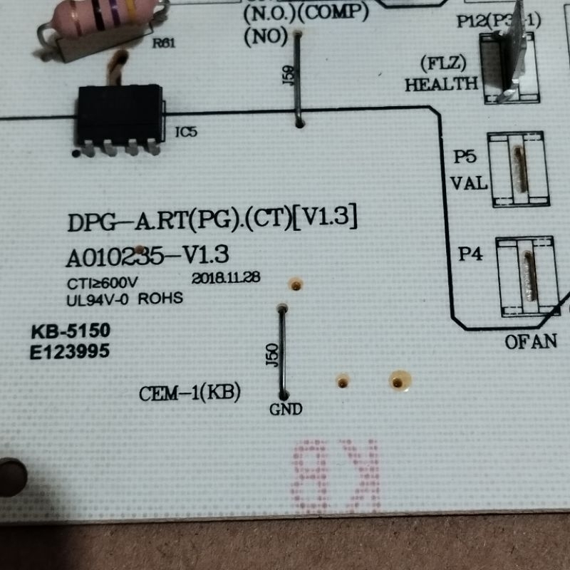 pcb modul ac lg sharp toshiba cina
