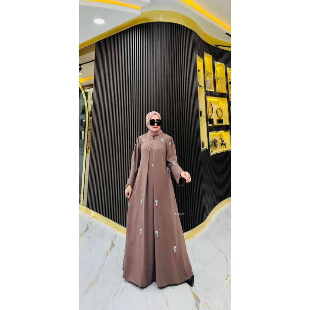 KANIO - Gamis Abaya Payet - Gamis Polos Premium - Abaya Terbaru