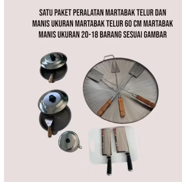 Wajan martabak telur +loyang martabak manis