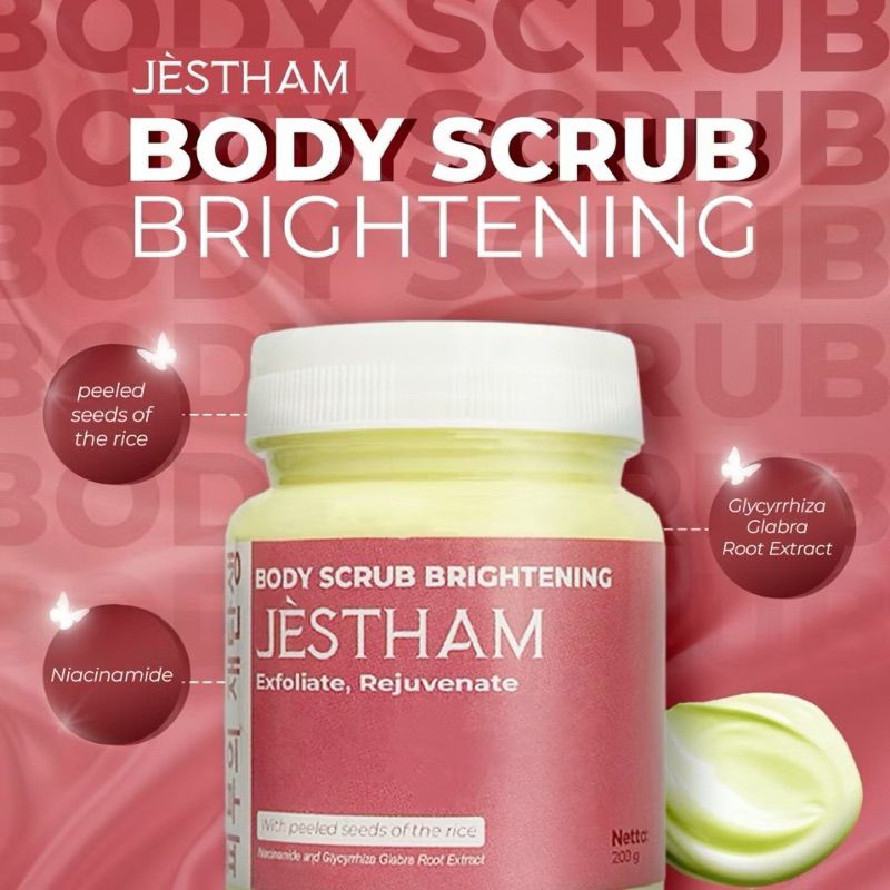 jestham body scrub brightening