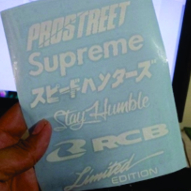 stiker helm anti air