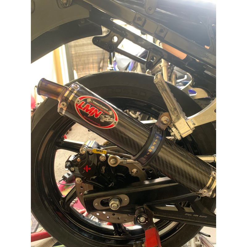 TERMURAH KLEM BREKET ASLI TITANIUM SILENSER KNALPOT RACING NINJA RR SS R BAHAN TITANIUM ORIGINAL 100