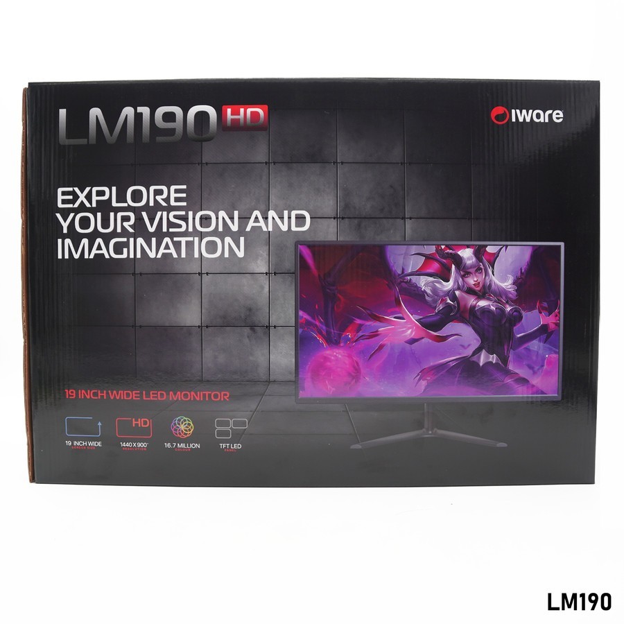 IWARE WIDE LED Monitor LM19 HD 19 inch VGA + HDMI 19"