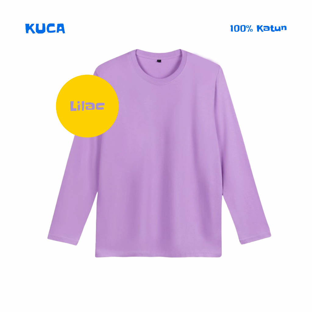 KUCA Kaos Dewasa Panjang Ungu Lilac