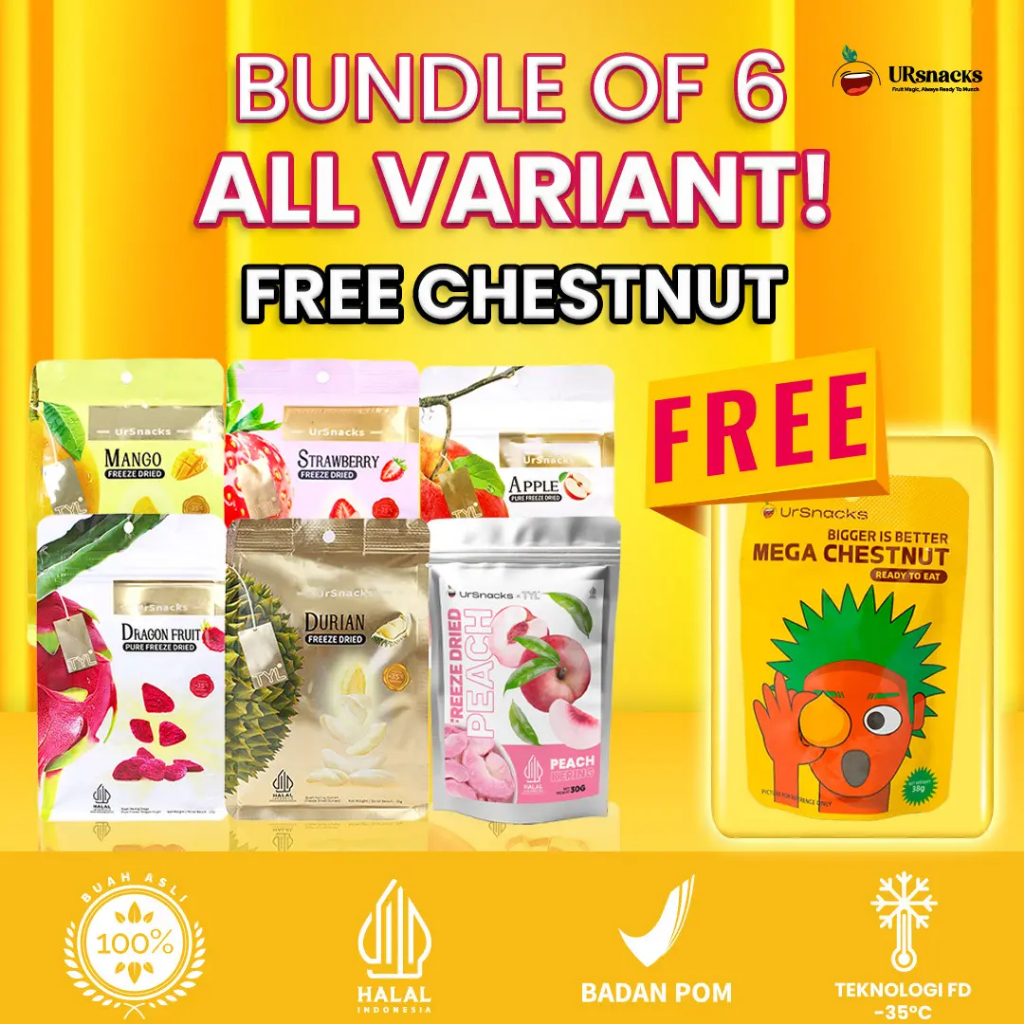 

URSNACKS BUY 6 GET 7 - Freeze Dried All Variant BPOM HALAL