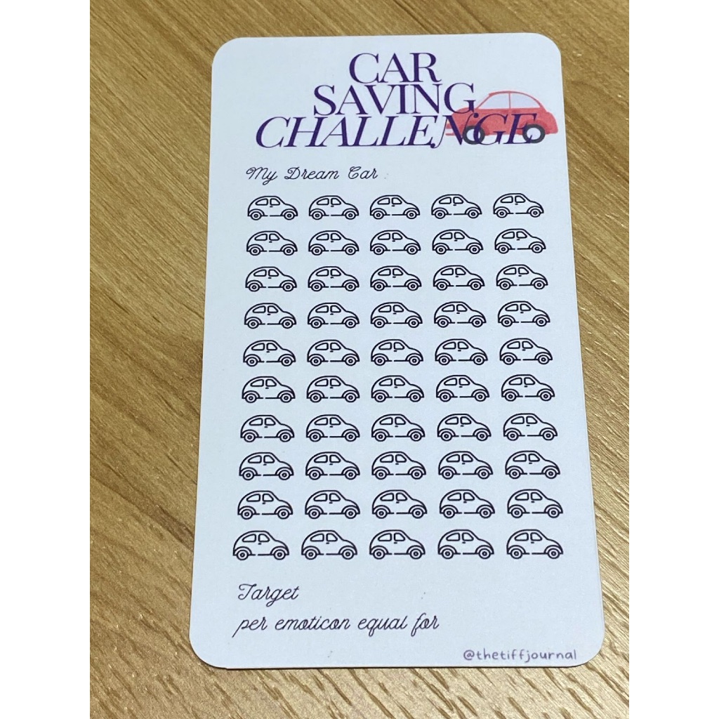 

SAVING CHALLENGE | CASH STUFFING | BUDGETING CARD - CAR