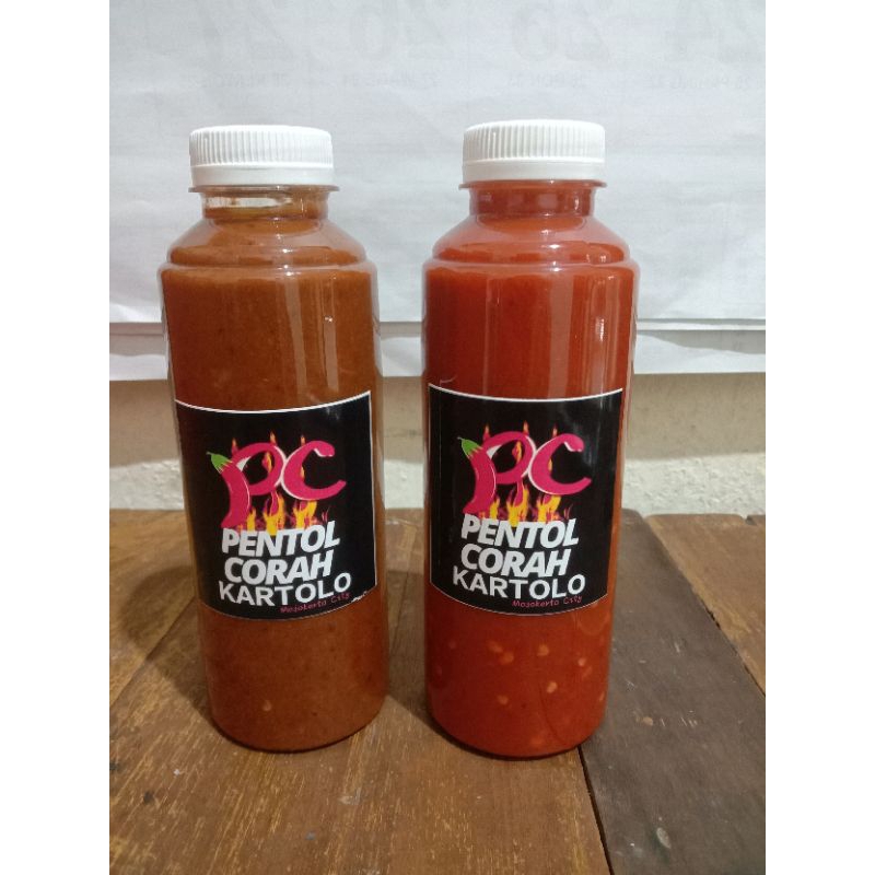 

Saos Pedas pentol Corah & Bumbu Kacang Kartolo