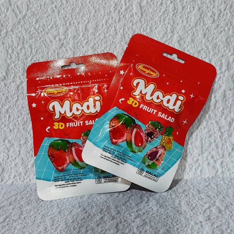 

[1 box] Ranjani Modi 3D Fruit Salad Snack Camilan Permen Lunak Manis Termurah