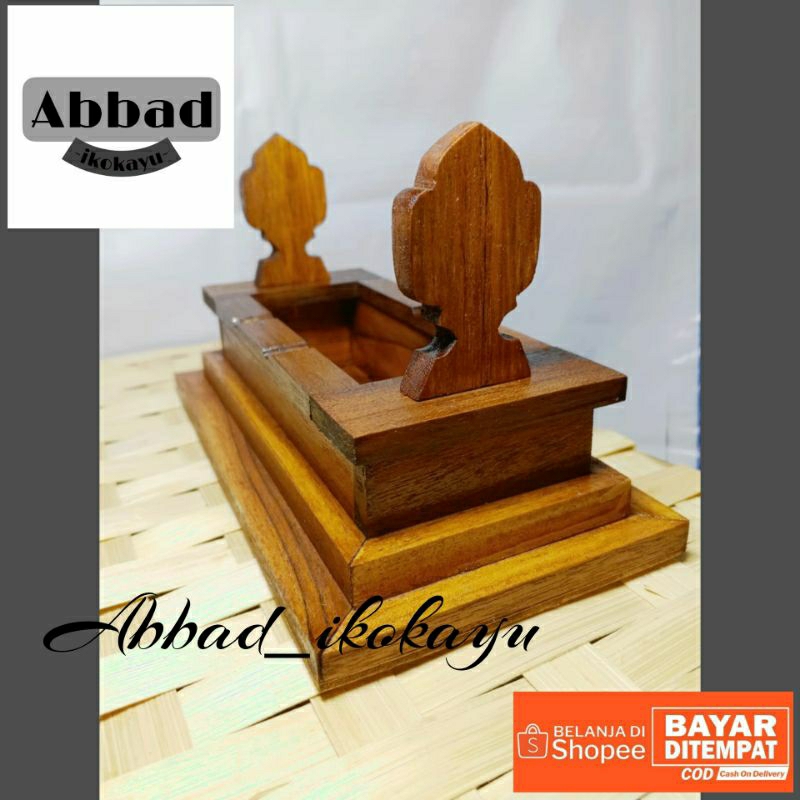 ASBAK KAYU JATI ASBAK MAKAM model kijing minimalis B (ready bonus) #asbakunik#asbakkayu