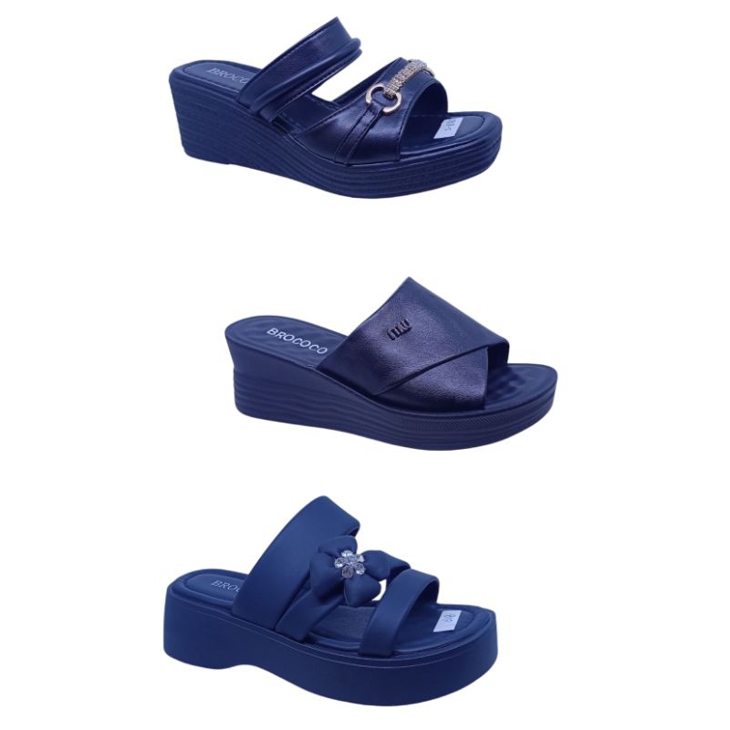 SANDAL WEDGES WANITA TERBARU BROCOCO MODEL TERBARU ORIGINAL BROCOCO