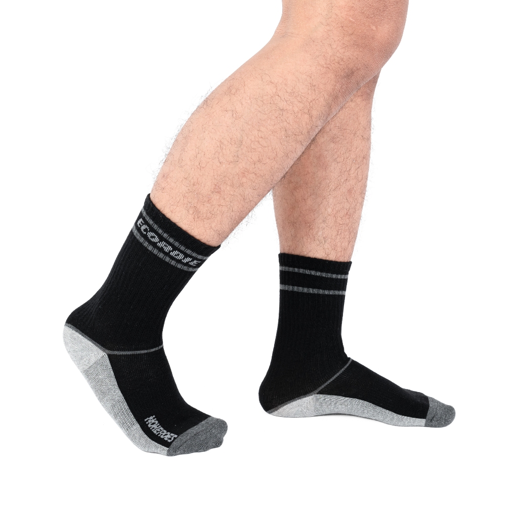 Ecordie " OLIVER-2 " socks Kaos kaki hitam
