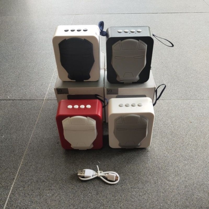 SPEAKER BLUETOOTh IROMAN / SPEAKER PORTABLE + standing hp MANTUL