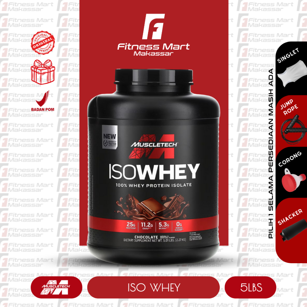 Muscletech Iso Whey 100% Whey Protein Isolate 5 Lbs