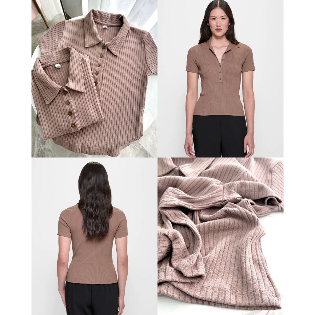 Oldnavy Polo Ribb knitted Top